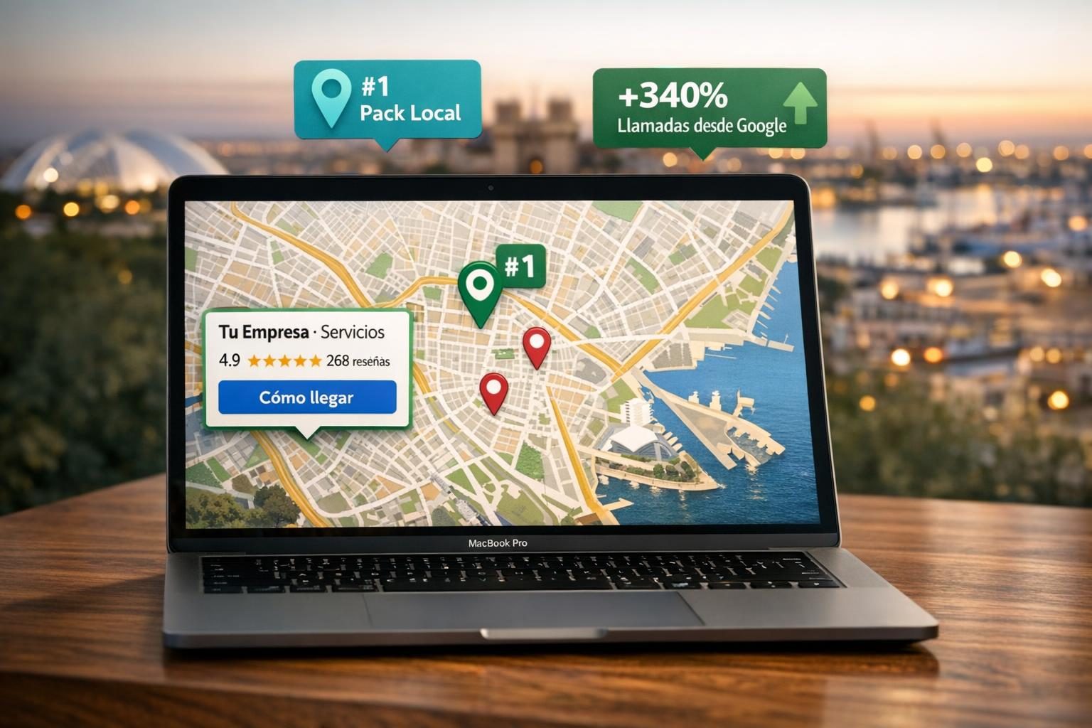 SEO Local en Valencia — Top 3 Google Maps Pack Local para tu negocio en Valencia