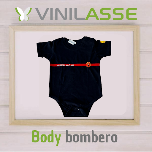 VINILASSE - Regalos personalizados - Bodys Bombero y Policía