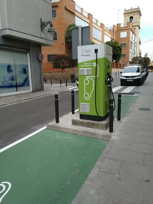 Estación de carga de vehículos eléctricos